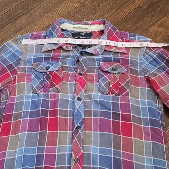 Scotch & Soda Multicolor Plaid Button Down Shirt - Picture 9 of 16